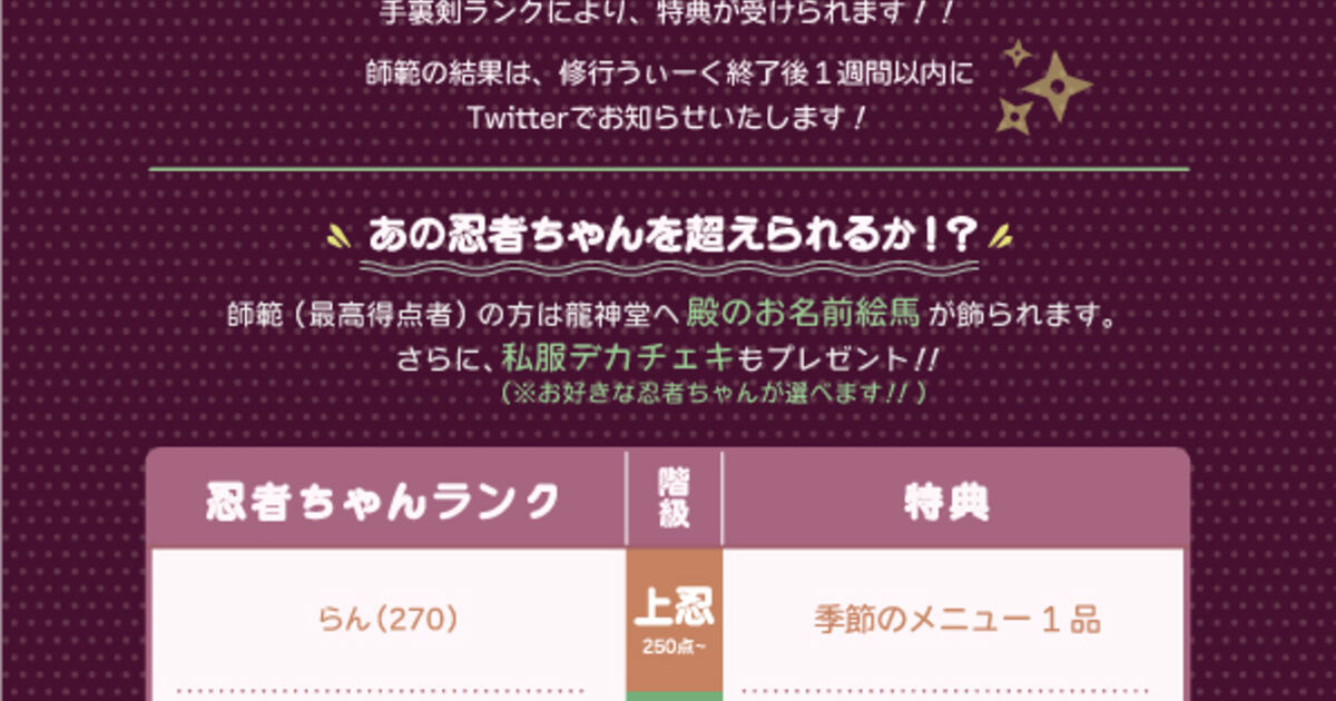 第参拾捌回天下一修行うぃーくのお知らせ 秋葉原の忍者喫茶 忍者カフェのスタッフによる楽しいブログ